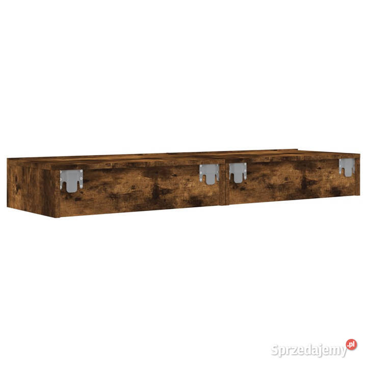 Szafki pod TV z LED 2 przydymiony dąb 60x35x155 sprzedam