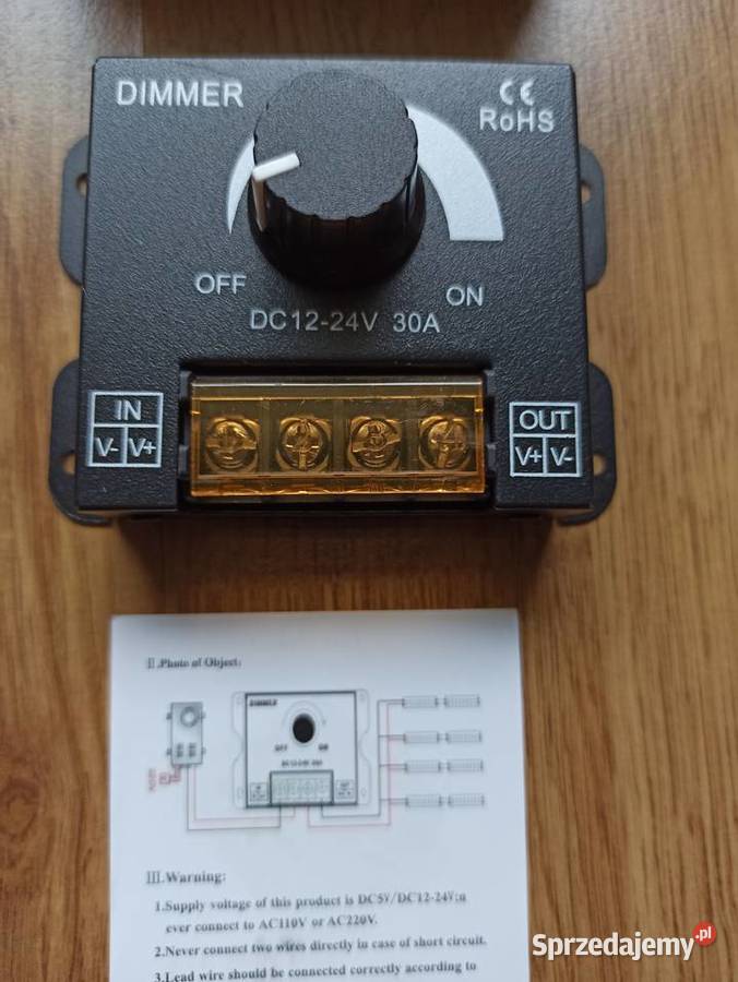 Ściemniacz regulator elektroniczny 1224V 30A Białystok sprzedam