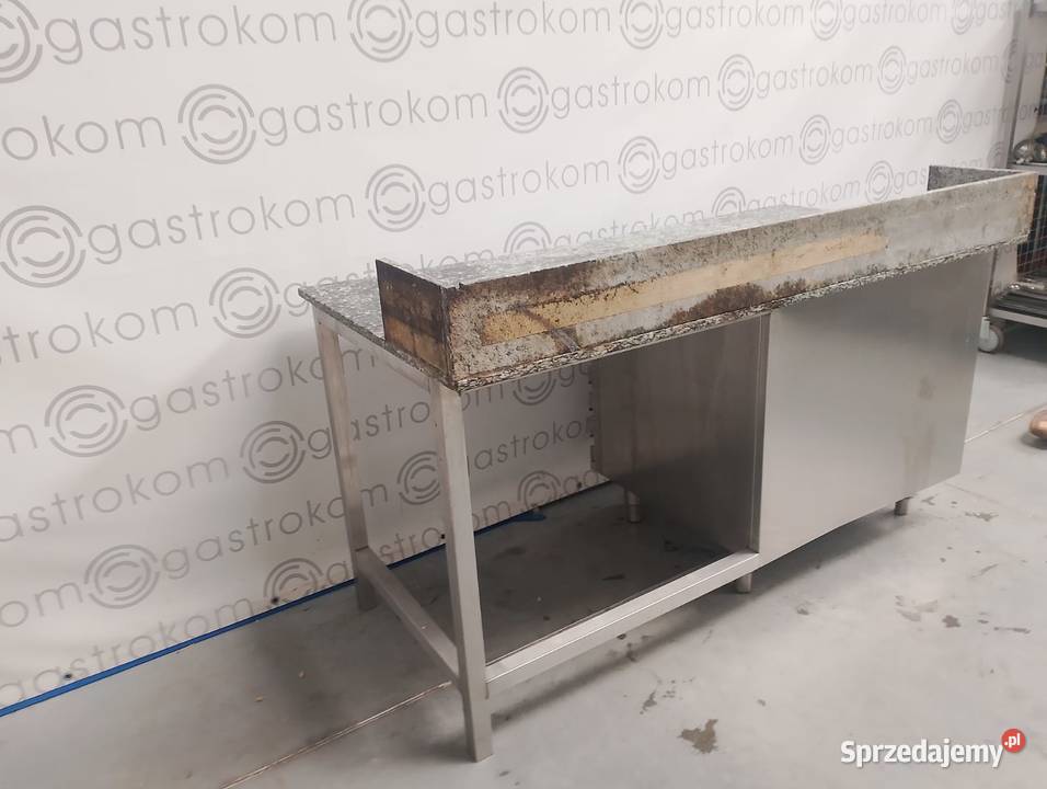 Stół do pizzy z blatem granitowym i szufladami  Wrocław