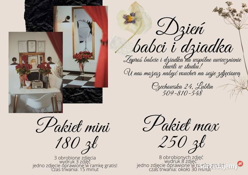 Sesja w studio Dzień Babci i Dziadka Lublin