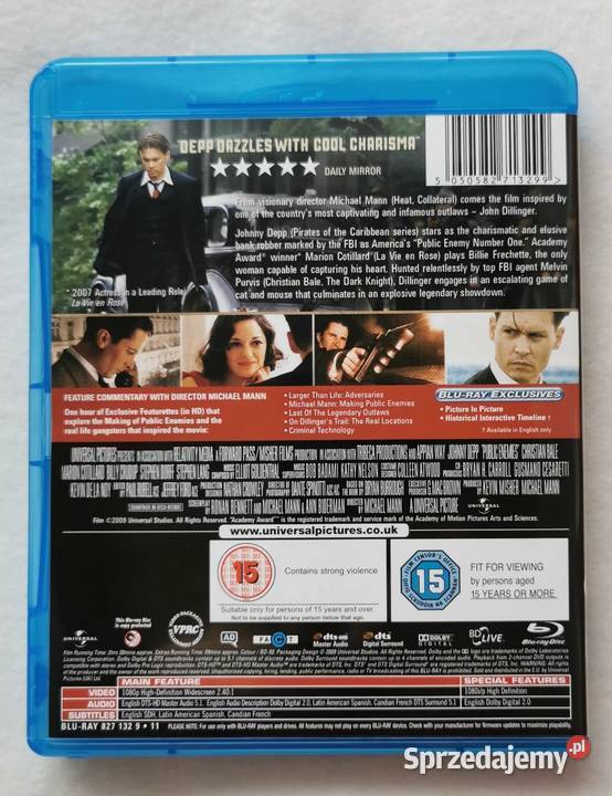 Public Enemies Wrogowie Publiczni Bluray En 2009 Blu-ray Wytrzyszczki