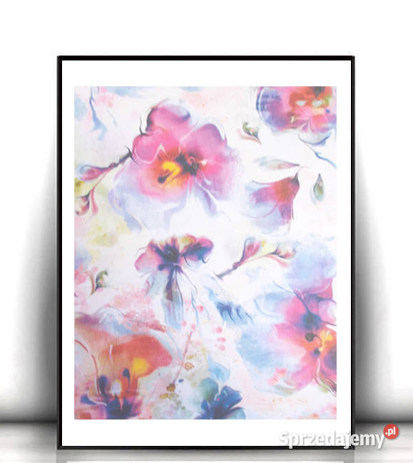 pastelowy plakat A4 kwiaty plakat na ścianęboho Olsztyn