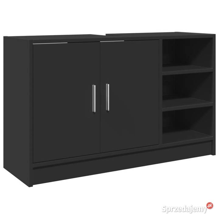 Szafka pod umywalkę czarna 90x29x55 WM848123 Warszawa