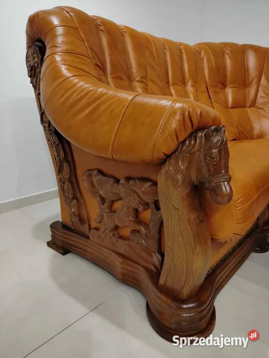Narożnik Oskar 240x280 SKÓRA NATURALNA Komplety wypoczynkowe