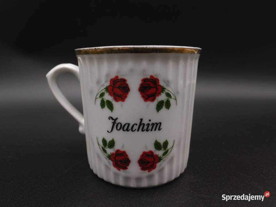 Porcelanowy kubek z imieniem Joachim i motywem wielkopolskie Raszków