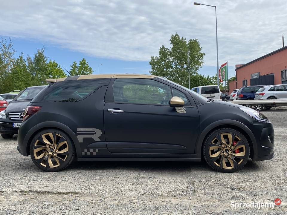 Citroen DS3 Racing złotyczarny mat carbon Poznań