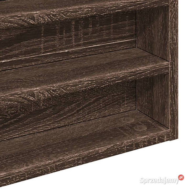 Witryna brązowy dąb 100x85x50 materiał Warszawa