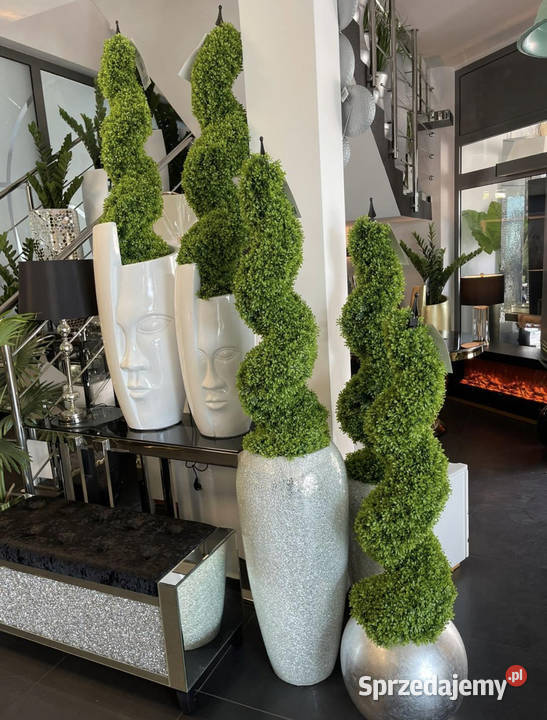 Biała donica Twarz Glamour Premium 72