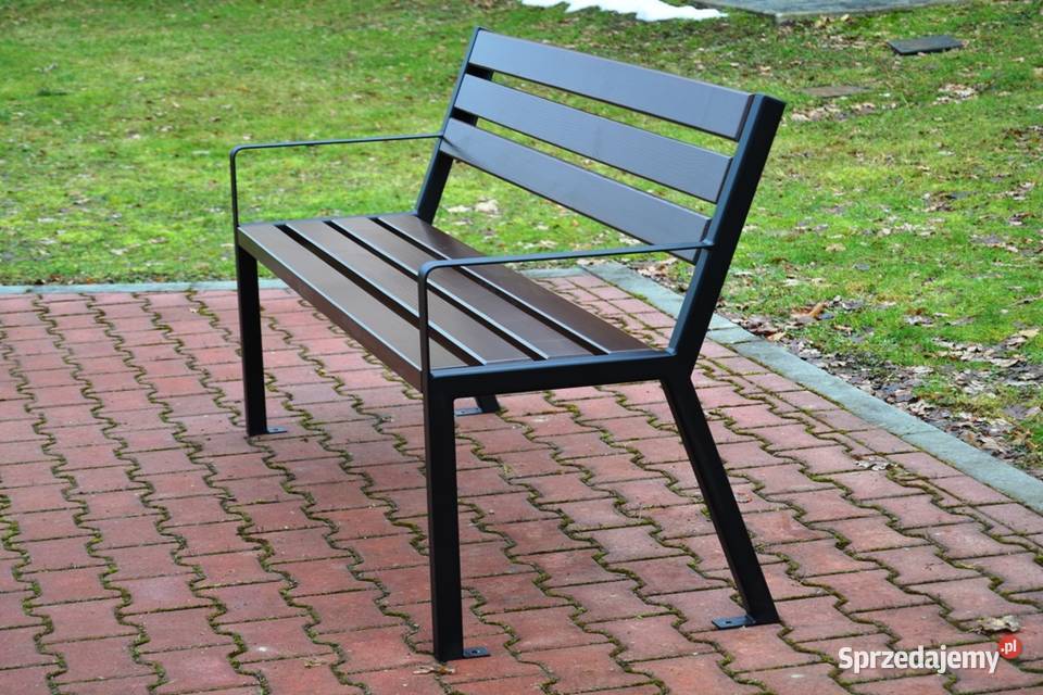 Ławka z oparciem stalowa parkowa ogrodowa podkarpackie sprzedam