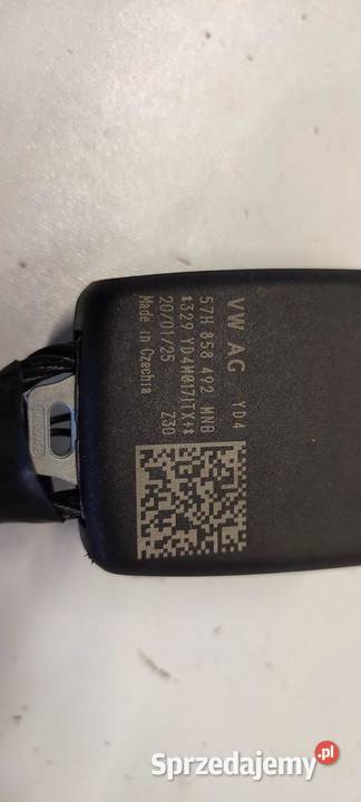 VW TAYRON ZAPINKA PASA KANAPY 3 RZĄD 57H858492