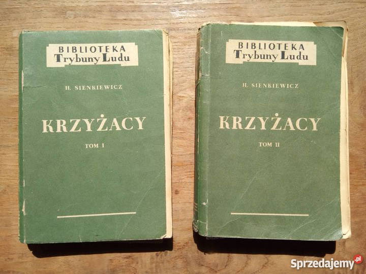,,Krzyżacy" - 2 tomy książek z 1951r. Henryk Sienkiewicz