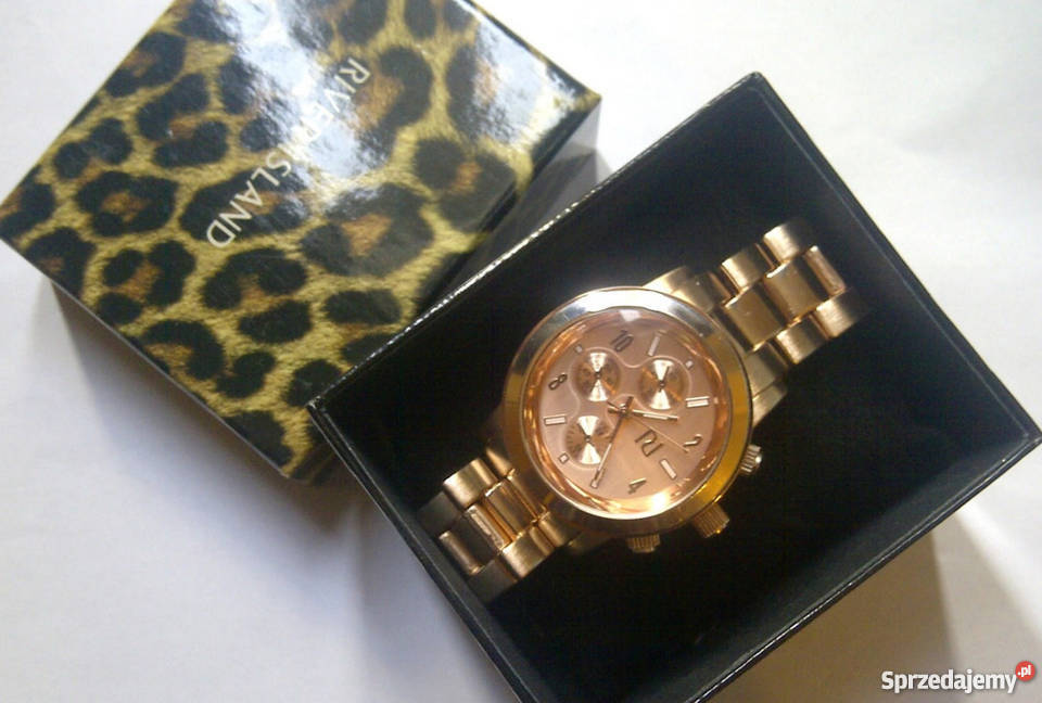 Unikatowy złoty zegarek River Island wielkopolskie Śrem
