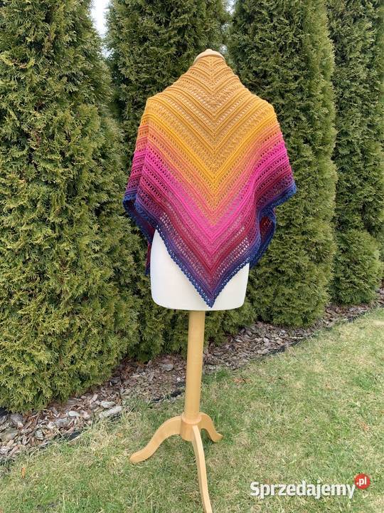 Chusta na szydełku kolorowy Łódź