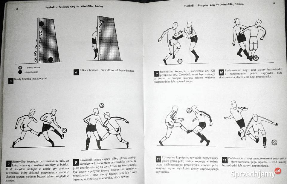 Football Przepisy gry w MiniPiłkę Nożną Michał Rok wydania 1994