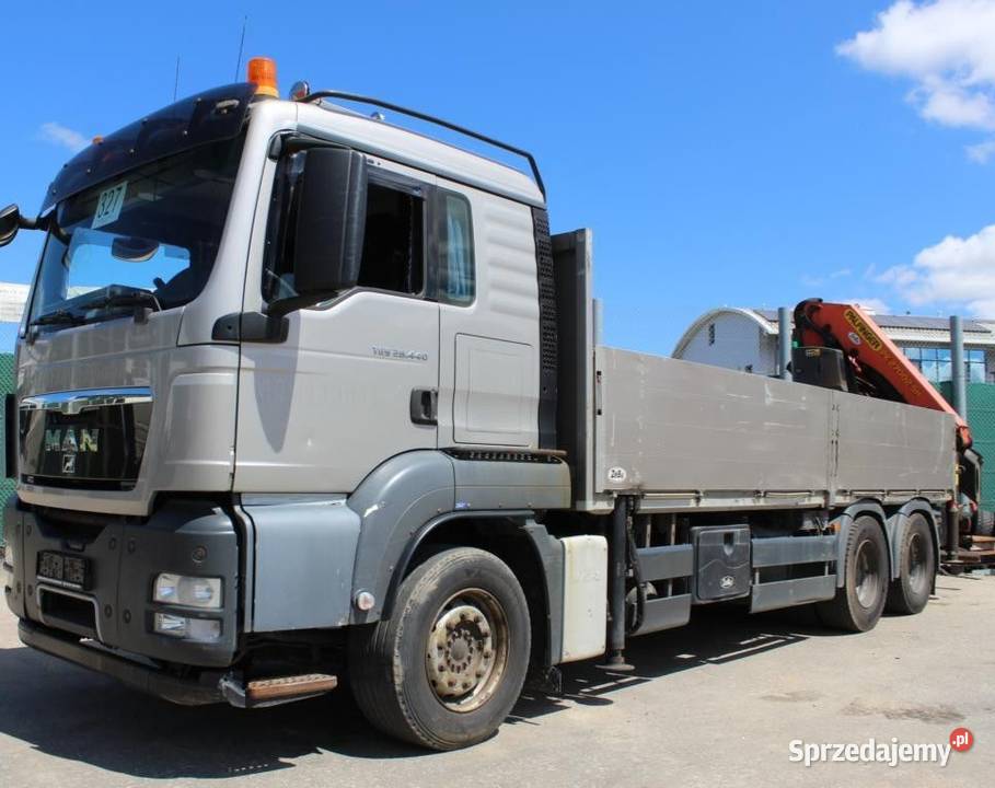 Budowlany 6x4 skrzynia z dzwigiem MAN 12000kg Warszawa