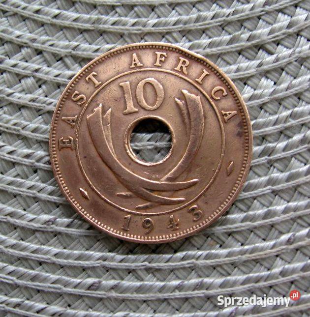 Brytyjsa Afryka Wschodnia 10 Cent 1943r Kalisz