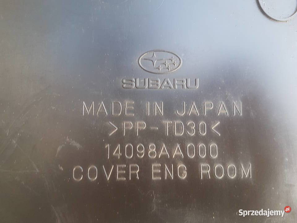 Subaru Outback IV BR osłona pokrywa komputera