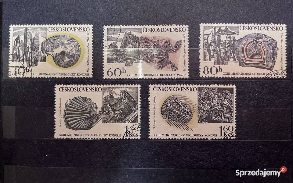 Zestaw czechosłowackich znaczków pocztowych Filatelistyka Grudziądz