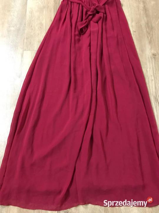 Sukienka maxi na jedno ramię 36 czerwony podlaskie