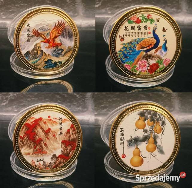 Zestaw kolekcjonerskich medali monet z Warszawa