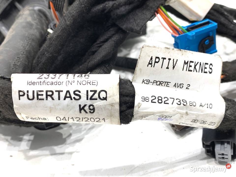 WIĄZKA DRZWI PRZÓD LEWY TOYOTA PROACE 9828273980 osobowe Drzwi