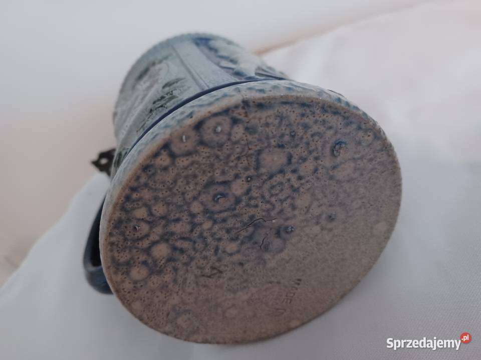 STARY Kufel KOBALTOWY sygnowany z k XIXw sprzedam