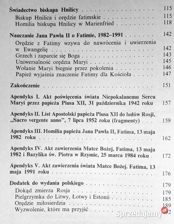 Fatima Rosja i Jan Paweł II Timothy Pozostałe