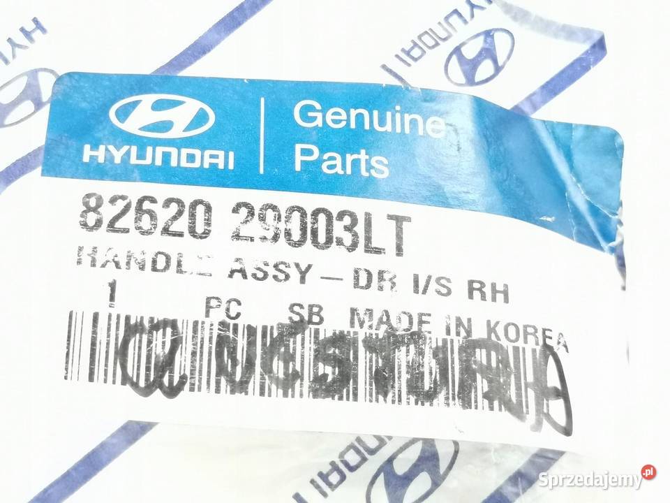 KLAMKA WEWNĘTRZNA PRAWA HYUNDAI ELANTRA 9500 ORI sprzedam
