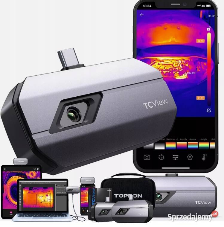 TOPDON TC002 Kamera termowizyjna Iphone IOS USBC Gorzów Wielkopolski