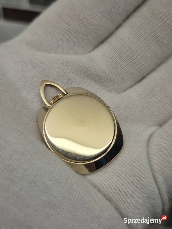 Rzadki unikalny zegarek naszyjnik Glashutte Chorzów