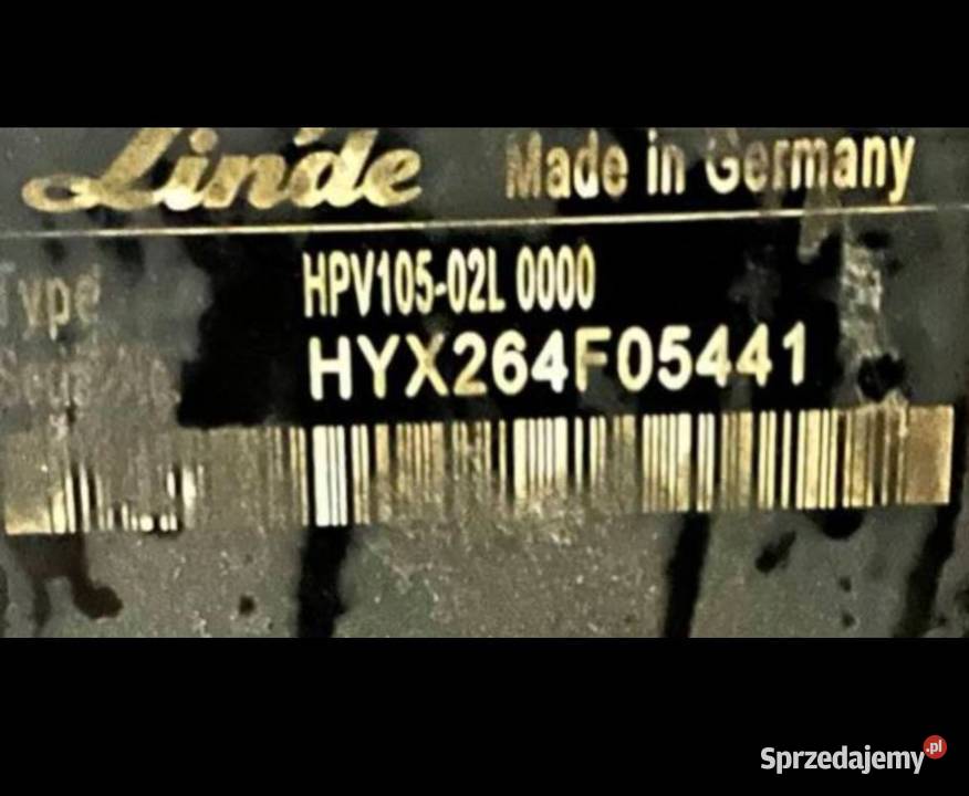 Linde HPV10502L 0000 pompa hydrauliczna wielkopolskie Poznań