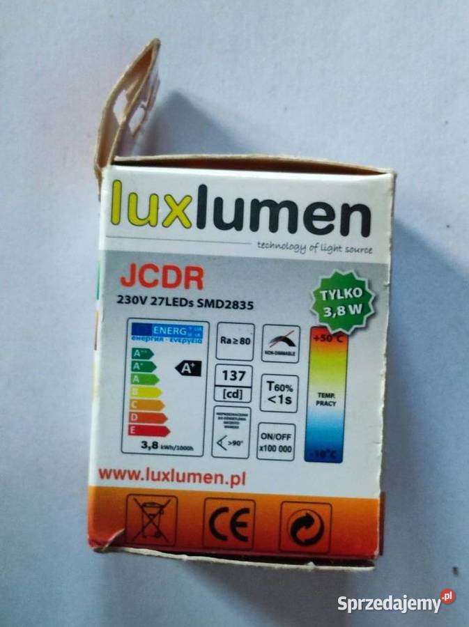 żarówka świetlówka led lux lumen luxlumen JCDR Żarówki i świetlówki Kielce