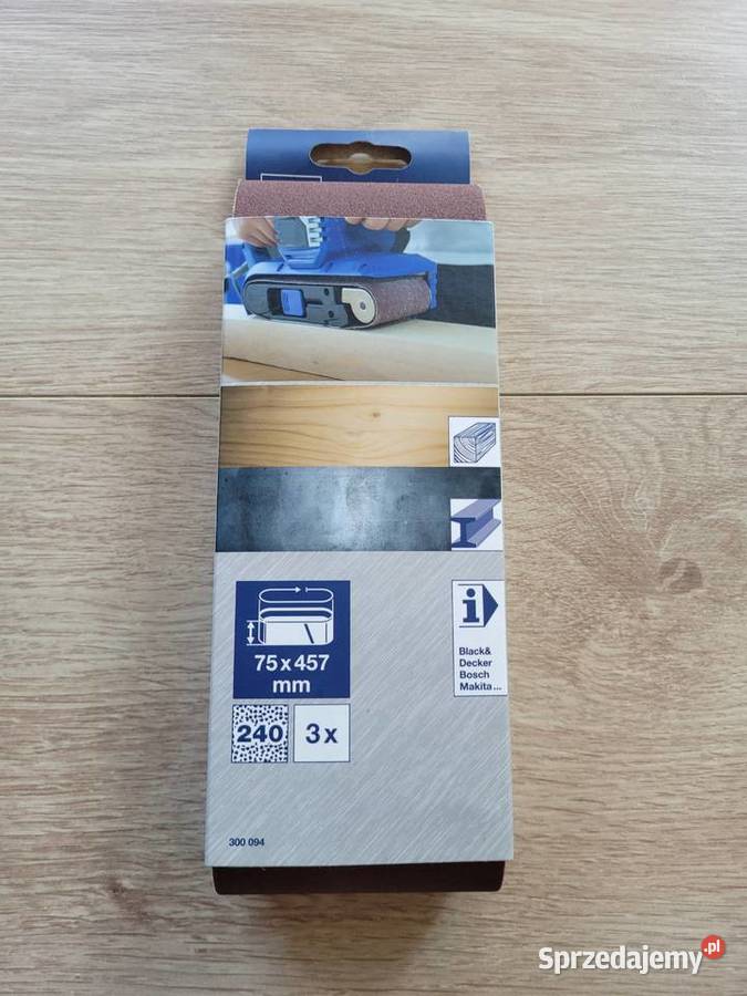 Taśma szlifierska 2x pas bezkońcowy 75x457mm Poznań
