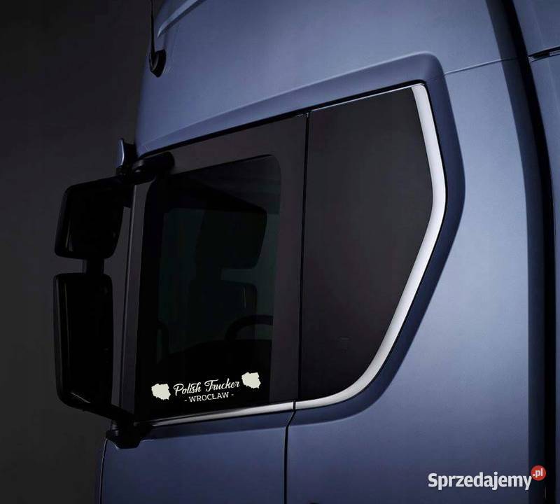 Naklejki POLISZH TRUCKER WŁASNE MIASTO IMIĘ TIR wielkopolskie Kobierno