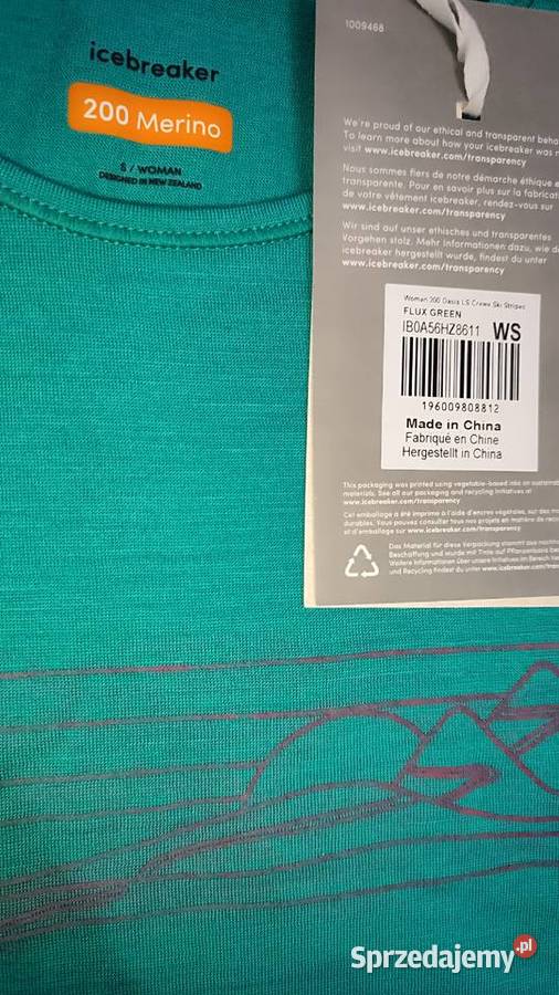Icebreaker women 200 oasis LS crewe ski stripes Lubraniec sprzedam