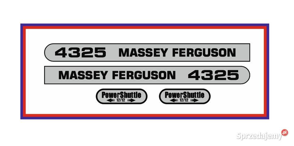 Naklejki Massey Ferguson 4325 Power Shuttle Grudziądz