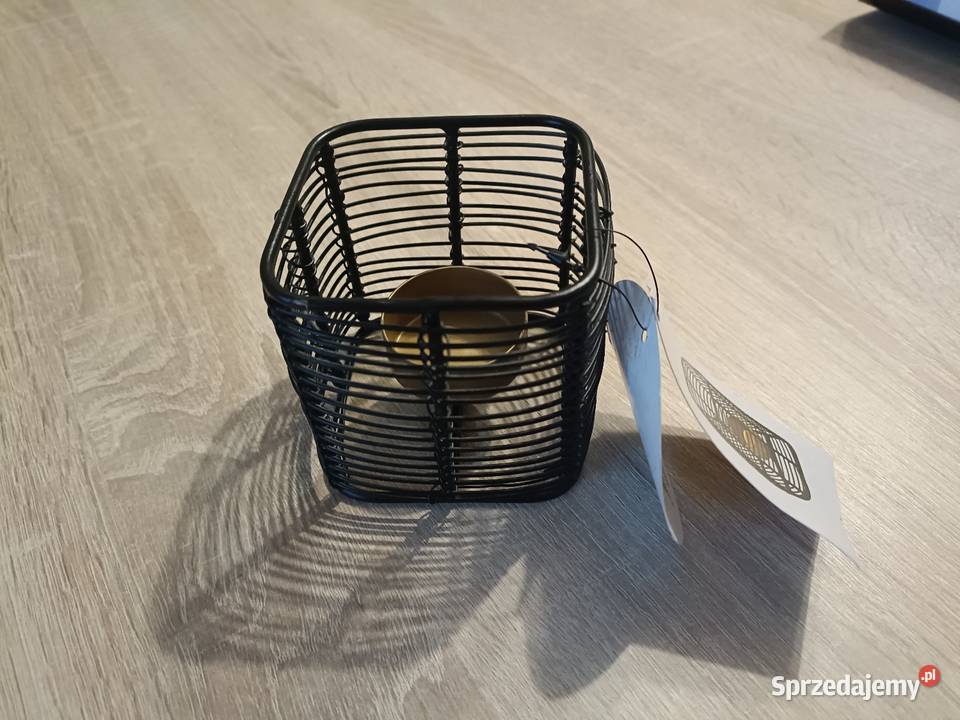 Świecznik na tealighty 8 x 8 czarnyzłoty Kwidzyn sprzedam