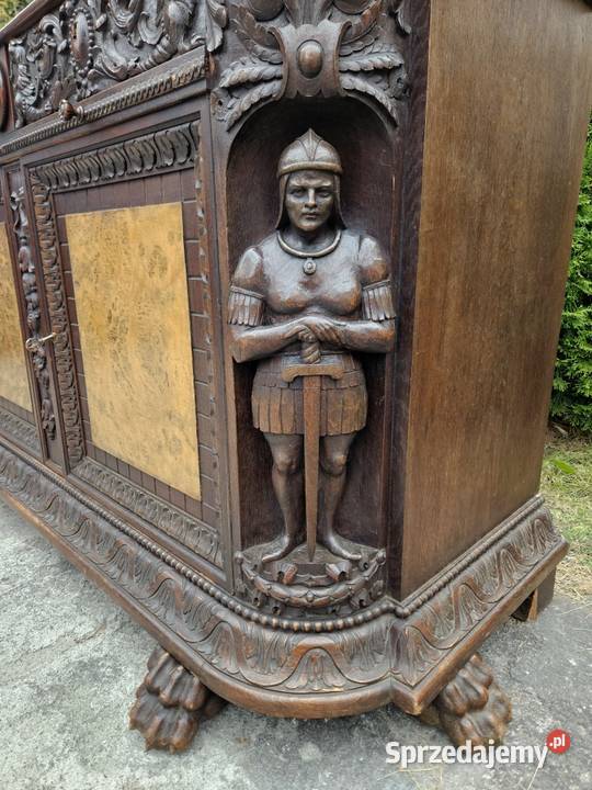 Bufet w stylu neorenesansowym 9252 Meble Antyki, Sztuka, Kolekcje Szczecin