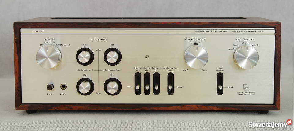 Luxman L31 świetny wzmacniacz vintage Oryginalny Wzmacniacze i pokrewne dolnośląskie