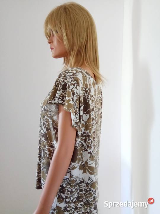 Bluzka tshirt Soon wzorzyste khaki r 4446 śląskie