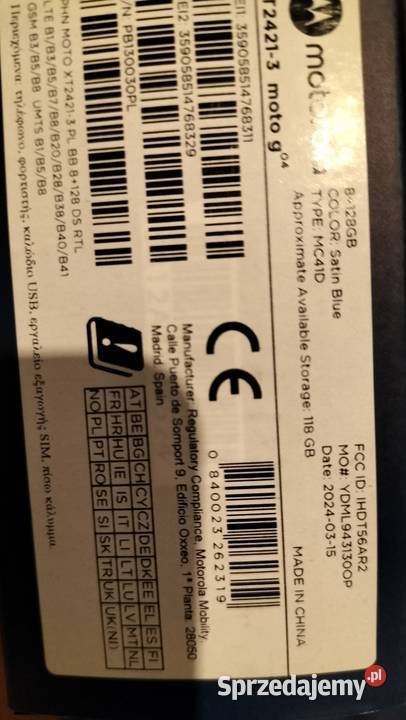 Motorola g04 Ostróda