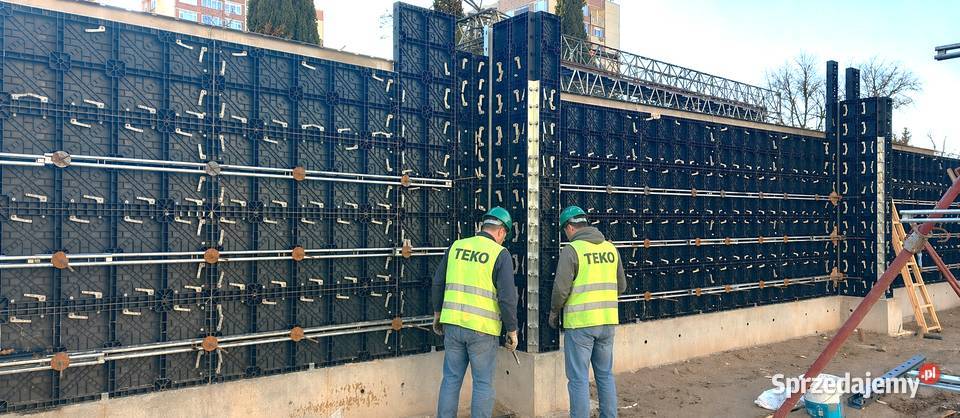 Szalunki z tworzywa sztucznego TEKO do betonu Warszawa