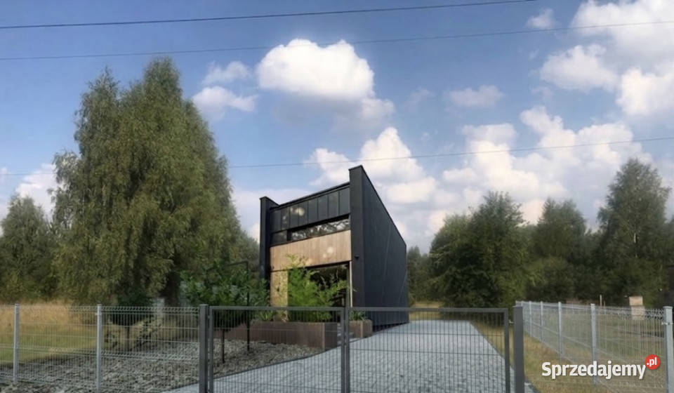Działka budowlana lasu i rzeki Niewiadów asfalt Szymanów