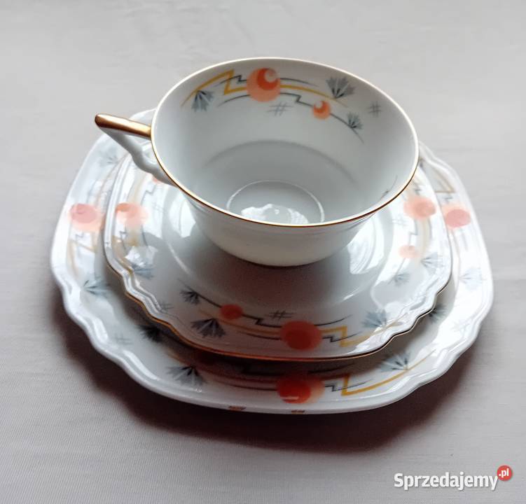 Zestaw śniadaniowy trio art deco Schornding Koźminek