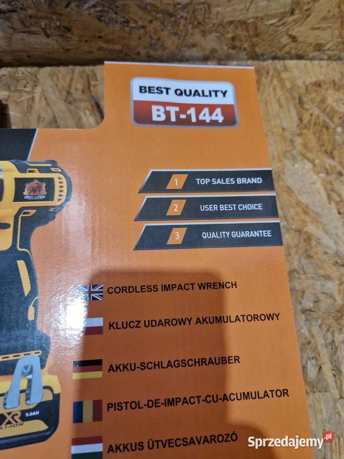 AKUMULATOROWY KLUCZ UDAROWY BULLTEK BT144 480 Nm Głogowa