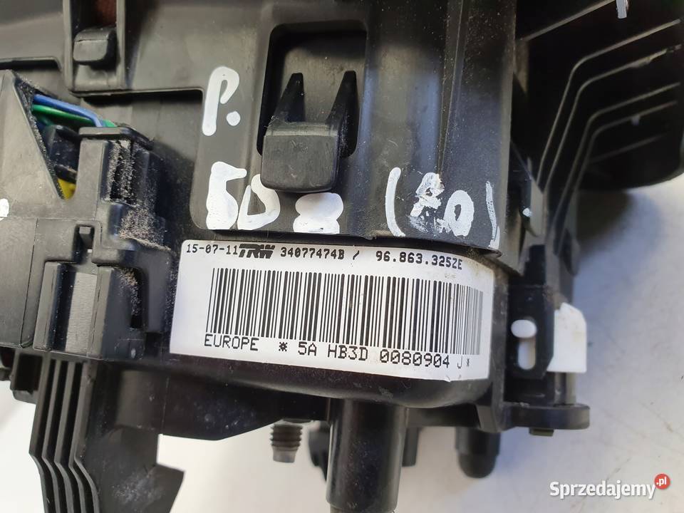 Peugeot 508 AIRBAG PODUSZKA KIEROWCY 96863325ZE osobowe Rudka