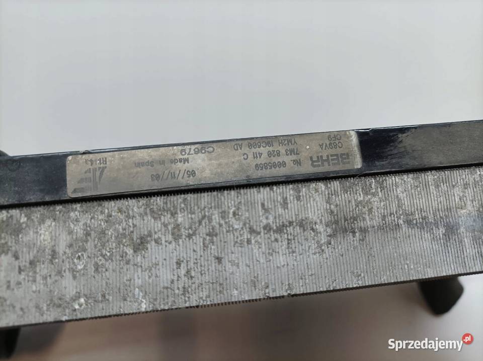CHŁODNICA WODY KLIMATYZACJI INTERCOOLER 19 TDI