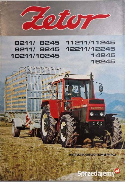 Instrukcja napraw ZTS ciągnik Zetor 14211 16245 Szamotuły sprzedam