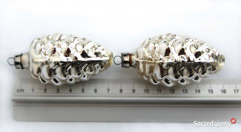 Stare bombki szklane szyszki bombka szyszka PRL