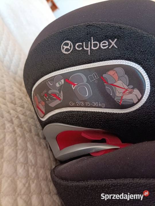 Fotelik samochodowy Cybex ZFIX czarny mazowieckie Warszawa